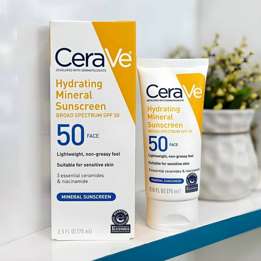 Cerave Hydrating Mineral Sunscreen Spf 50 -75 Ml – Cerave Hydrating Sunblock