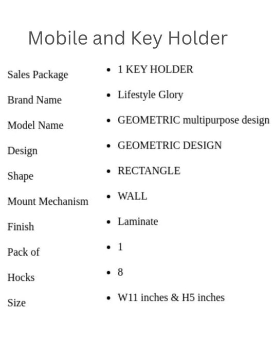 Beautiful Wooden Mobile And Key Holder Best Decoration And Mobile Safety Product